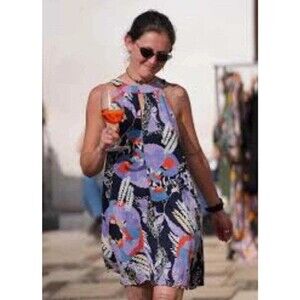 & Other Stories A-line Halter Dress tunic Jardin Print size 6